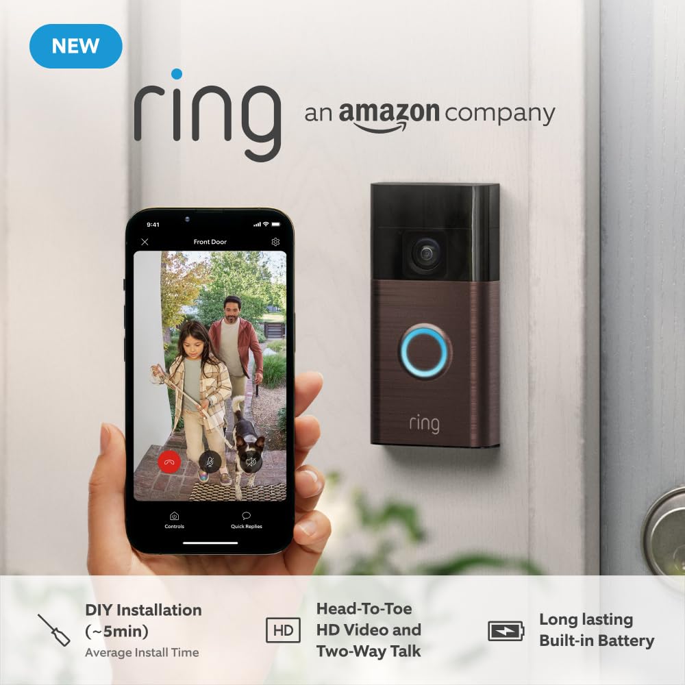See Who is at your door on your Mobile with Ring Video Door Bell